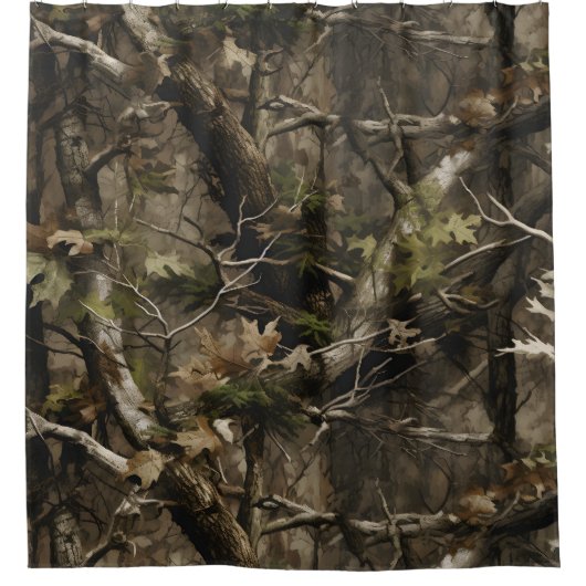 Real Tree Camouflage Duschvorhang (Vorderseite)