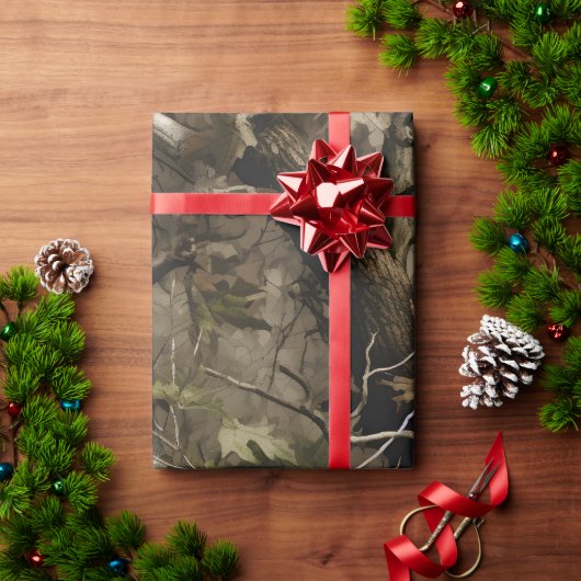 Real Tree Camouflage Wrapping Paper Geschenkpapier (Feiertagsgeschenk)
