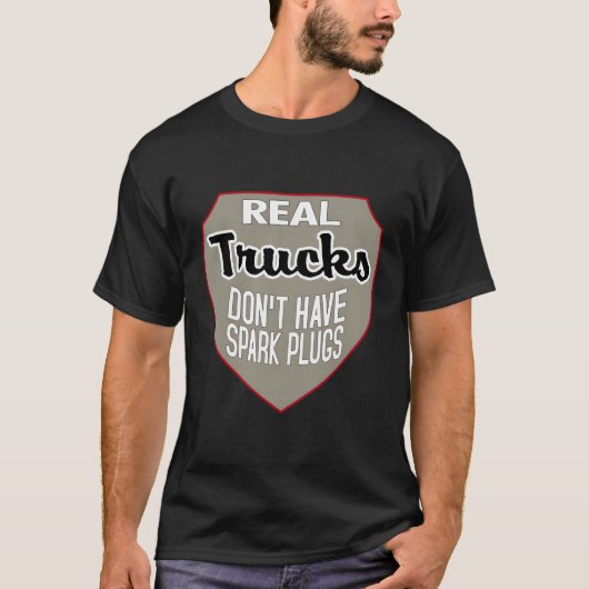 Real Trucks Spark Plugs Shirt Diesel Turbo Brother (Vorderseite)