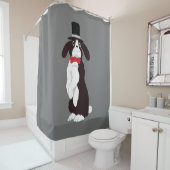 Real Tuxedo Bunny Duschvorhang (Beispiel)