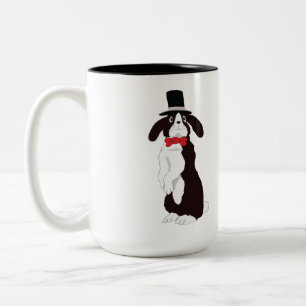 Real Tuxedo Bunny Two-Tone-Kaffee-Tasse Zweifarbige Tasse