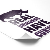 Real Unicorns haben Kurven Fotodruck (Ecke)