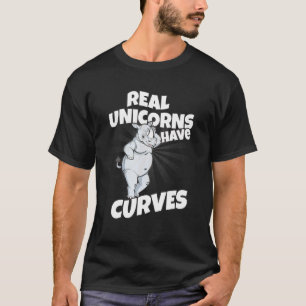Real Unicorns haben Kurven Rhinocorn T-Shirt