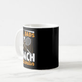 Real Vaters Coach Badminton Badminton Player Shutt Kaffeetasse (Vorderseite Links)