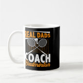 Real Vaters Coach Badminton Badminton Player Shutt Kaffeetasse (Links)
