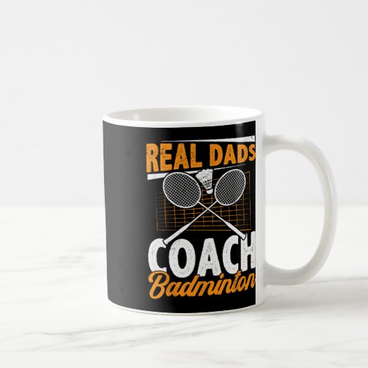 Real Vaters Coach Badminton Badminton Player Shutt Kaffeetasse (Rechts)