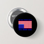 Real Verdict Nov 5 Trump 2024 - Downside Down Flag Button (Vorne & Hinten)