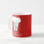 Real White Elephant Weihnachtsgeschenk Funny Kaffeetasse (Vorderseite Links)