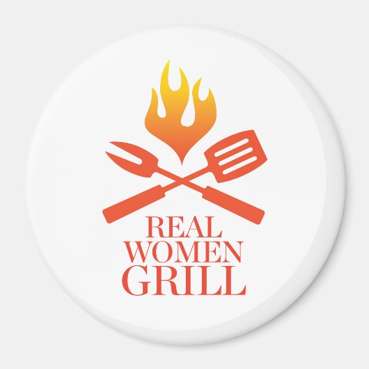 Real Women Grill Magnet (Vorne)