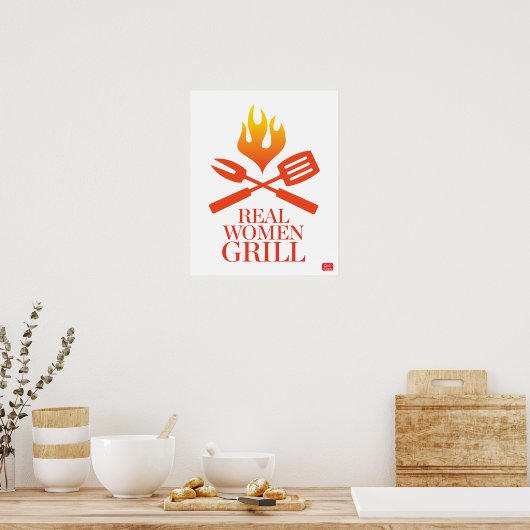 Real Women Grill Poster (Küche)