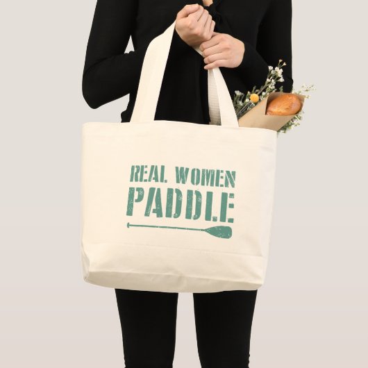 Real Women Paddel Jumbo Stoffbeutel (Vorderseite (Produkt))