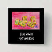 Real Women Play Mahjong Button (Vorderseite)