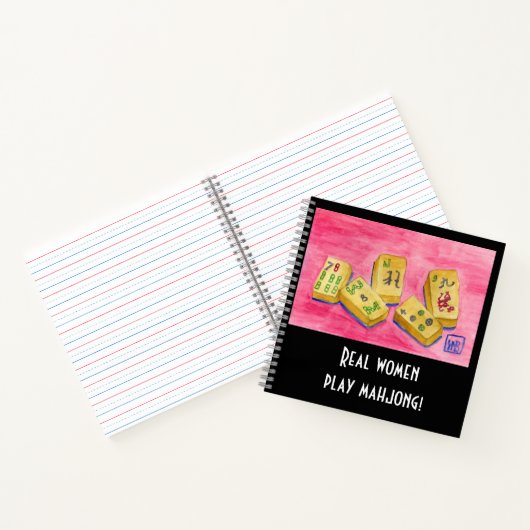 Real Women Play Mahjong Notizblock (Innenseite)
