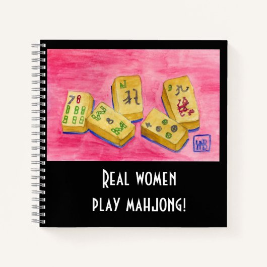 Real Women Play Mahjong Notizblock (Vorderseite)