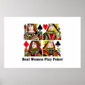 Real Women Play Poker Poster (Vorne)
