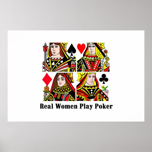 Real Women Play Poker Poster (Vorne)