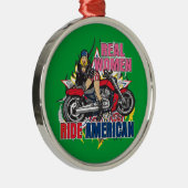 Real Women Ride American Motorräder Ornament (Rechts)