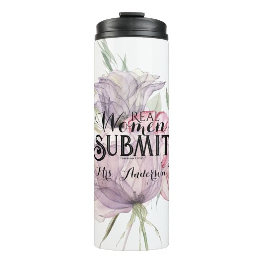 Real Women Subskript einreichen Thermosbecher (Vorderseite)