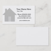 Realator-Visitenkarte, einfach moderne Zuhause Visitenkarte (Vorne/Hinten)