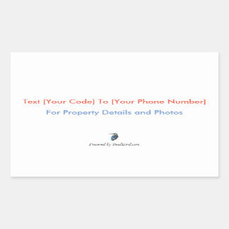 RealBird SMS-Aufkleber Rechteckiger Aufkleber