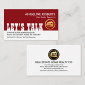 Reale Anwesen-Miete Visitenkarte (Vorne/Hinten)
