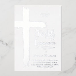 reale Folie Erste heilige Kommune Folieneinladung