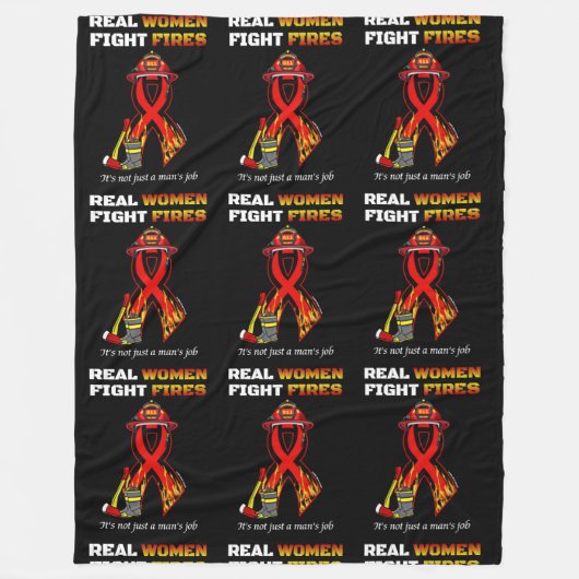 REALE FRAUEN KÄMPFEN FLEECEDECKE (Vorderseite)