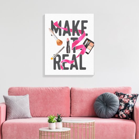 Reale Gestaltung Leinwanddruck (Insitu (Wohnzimmer))