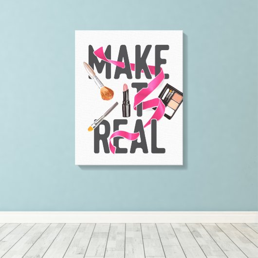 Reale Gestaltung Leinwanddruck (Insitu (Holzboden))