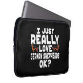 Reale Liebe German Shepherd Laptopschutzhülle (Vorne Rechts)