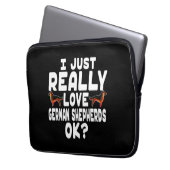 Reale Liebe German Shepherd Laptopschutzhülle (Vorderseite Links)