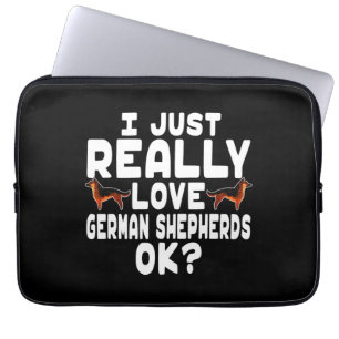 Reale Liebe German Shepherd Laptopschutzhülle