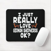 Reale Liebe German Shepherd Mousepad (Mit Mouse)