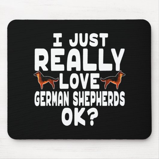 Reale Liebe German Shepherd Mousepad (Vorne)