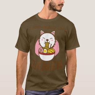 Reale Liebe Ramen Anime Kawaii Ramen Noodles Lover T-Shirt