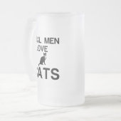 REALE LIEBE VON MÄNNERN MATTGLAS BIERGLAS (Vorderseite Links)