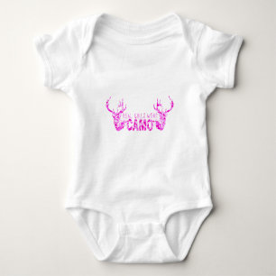 REALE MÄDCHEN TRAGEN CAMOUFLAGE BABY STRAMPLER