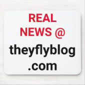 Reale Nachrichten: theyflyblog.com Mousepad (Vorne)