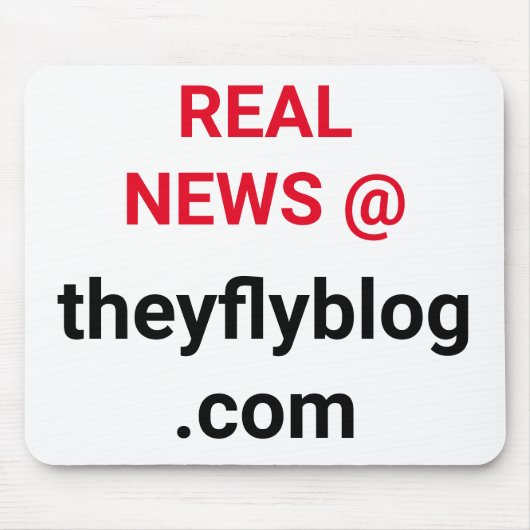 Reale Nachrichten: theyflyblog.com Mousepad (Vorne)