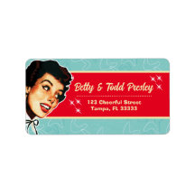 Reale Retro Gal Address Labels