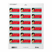 Reale Retro Gal Address Labels Adressaufkleber (Vorne)