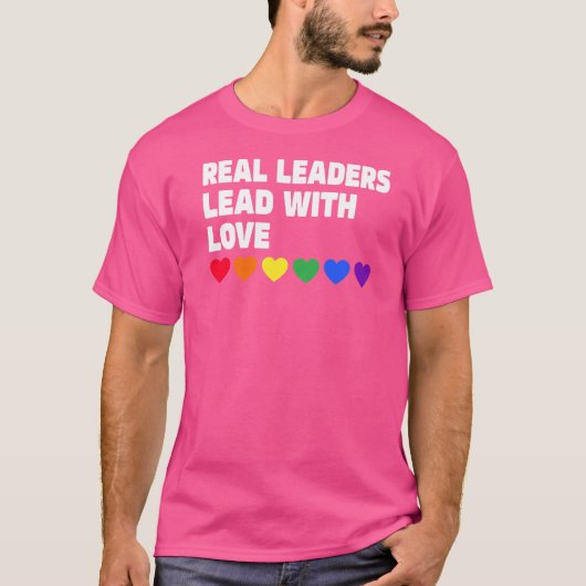 Realer Leader mit der Liebe reale Leader mit T-Shirt (Vorderseite)