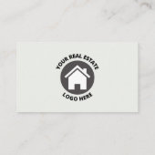 Reales Anwesen Beruflich reden Visitenkarte (Rückseite)