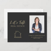 Reales Anwesen Foto Kontakt Marketing Postkarte (Vorne/Hinten)