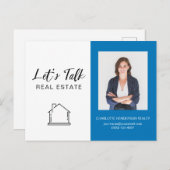 Reales Anwesen-Foto-Logo Postkarte (Vorne/Hinten)