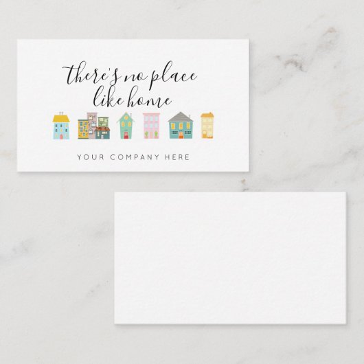 Reales Anwesen für Werbezwecke Es gibt keinen Ort Visitenkarte (Vorne/Hinten)