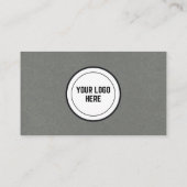 Reales Anwesen Grey Kraft Paper Visitenkarte (Rückseite)