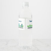 Reales Anwesen Kommerzielle Zuhause Realtor Wasserflaschenetikett (Rückseite)