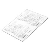 Reales Anwesen Open House Feedback Notepad Notizblock (angewinkelt)