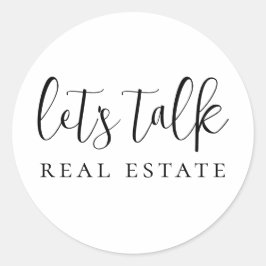 Reales Anwesen Runder Aufkleber